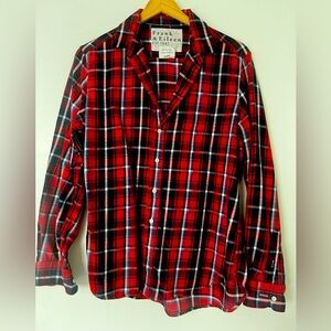 Frank & Eileen Red and Black Plaid Shirt